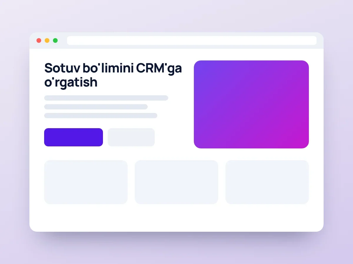 CRM Expert — Portfolio 1
