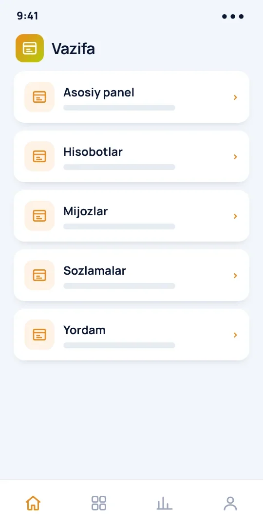 Vazifa — jamoa uchun task-menejer — 2