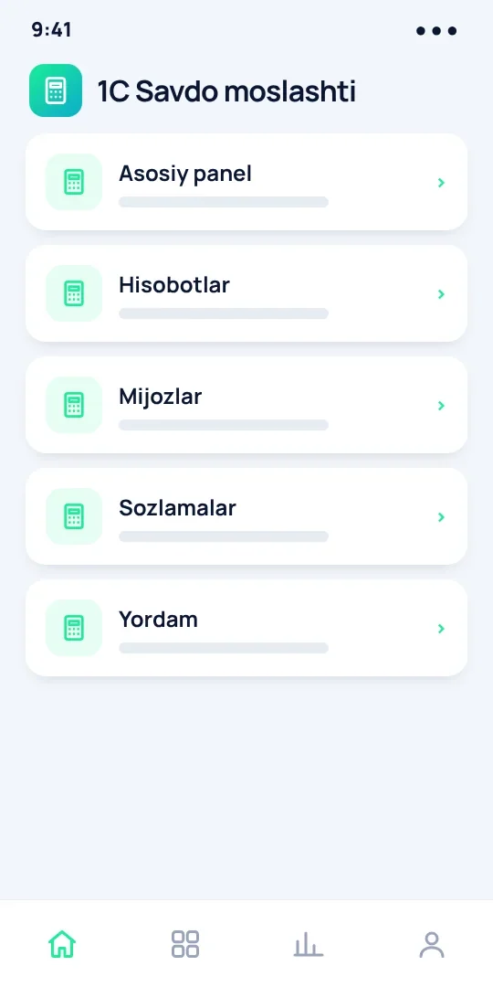 1C Savdo moslashtirilgan konfiguratsiya — 2