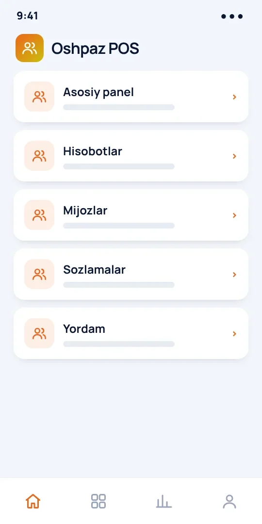 Oshpaz POS — restoran tizimi — 2