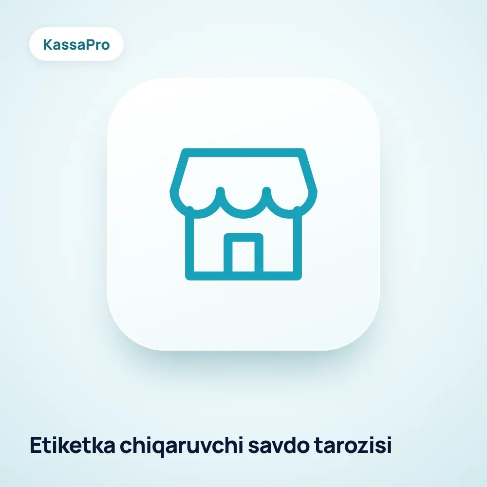Etiketka chiqaruvchi savdo tarozisi
